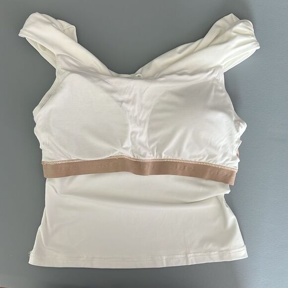 New OGL Eco-SkinKiss® Criss Cross Off Shoulder
New Airy Brami Top - White Size M - Picture 7 of 11